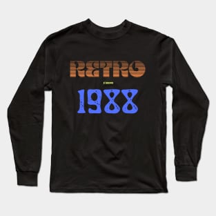 Retro Birthyear 1988 Long Sleeve T-Shirt